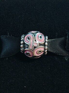 Authentic Pandora Limited Edition Pink Ribbon Charm – 790755EN24 Sterling Silver